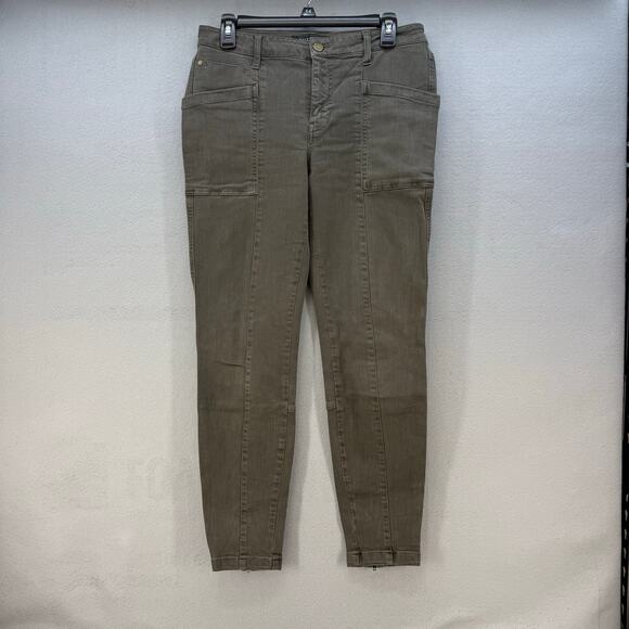 Liverpool Denim - Liverpool Cargo Jeans Women's 8/29 Olive Green The Ankle Cargo Skinny Preppy